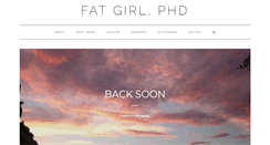 Desktop Screenshot of fatgirlphd.com