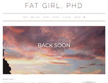 Tablet Screenshot of fatgirlphd.com